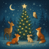 Winter Forest Zodiac on Tree