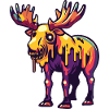 Moose Halloween Zombie