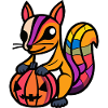 Squirrel Halloween Zombie