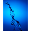 Blue Backlit Water Abstract