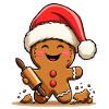 Christmas Gingerbread with Frosting
