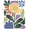 Colourful flower composition