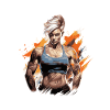 Fitness Woman Muscles Female Bodybuilder