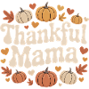 Maman reconnaissante Automne Citrouilles Coeurs Amour
