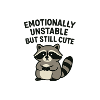 Emotional raccoon cute chaotic funny