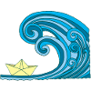 Paper Boat & Ocean