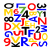 Numbers & letters by Cean