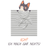 Curious Cat – Funny 3D Line Effect