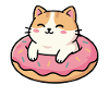 Cat Donut Chill at Pinkfrost