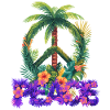 Peace - Tropical Palm Tree & Plants
