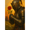 Knight with Rose