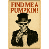 Skeleton vous veut – Trouvez-moi une citrouille !