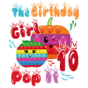 La fille d’anniversaire 10Pop-It