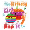 La fille d’anniversaire Pop-It 7