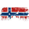 Norway Flag - Holiday Nature Gift