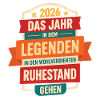 2026 Legend Retirement Retiree Pensioner Gift
