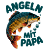 Fishing with dad fish motif