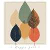 Herbstblatt-Mosaik: Retro-Palette