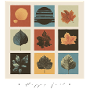 Autumn Leaf Mosaic Grid