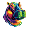 Nilpferd Flusspferd Mama Hippopotamus Cooles Hippo
