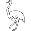 Ostrich Sketch – Elegant Animal Drawing