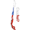 Chile Silhouette Flagge