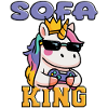 Sofa King - zocken Einhorn