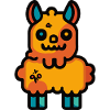 Alpaga Lama Halloween Zombie