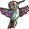 Colibri Oiseau Halloween Zombie