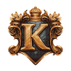 K Buchstabe Name Krone