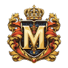 M Buchstabe Name Krone