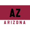 Arizona AZ Logo in burgundy & black