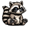 Talk to the paw Raccoon Raccoon Raccoon