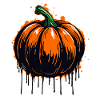 Graffiti Pumpkin - Spooky Halloween Design