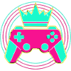 Controller Krone Neon Minimal Zocker Art
