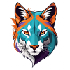 Prismatischer Tigerkopf Illustration