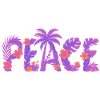 Tropical peace in purple flower style