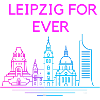 Leipzig Forever Neon Skyline