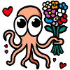 Waving Octopus Floral Bouquet