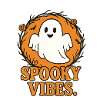 Spooky Vibes Halloween Ghost