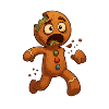 Halloween Zombie Gingerbread Man