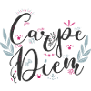 Carpe Diem Floral Writing