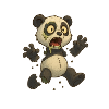 Panda Zombie Decomposed Undead halloween