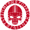 Red Skull and Viking Runes