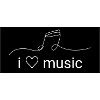 i love music line art