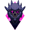 Cruel Neon Skull Mask