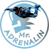 Mr. Adrenalin Skydiver Sprunglogo