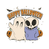 Ghost and Skeleton Halloween