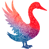 Buntes Flamingo-Blumenmuster