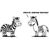 Lustiges Zebra mit QR-Code-Upgrade